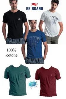 T-shirt uomo mezza manica 100% cotone