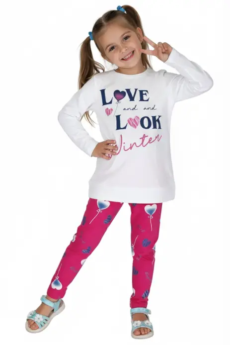 Completi bimba primavera maxipull + leggins