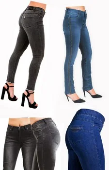 Jeans da donna moda comoda vestibilità vita alta e media